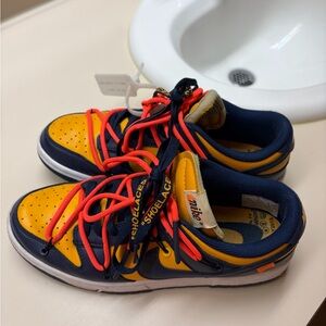 Nike Dunk Low Off-White University Gold SIZE 8.5